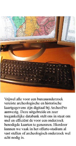 Archeologisch onderzoek, advisering